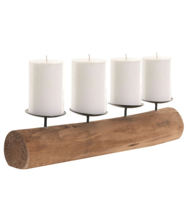 Teak Chandelier - 50x15x13cm
