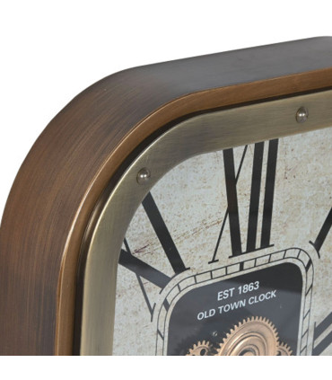Wall clock gold metal 43x8.5x63cm