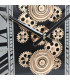 Wall clock gold metal 43x8.5x63cm