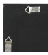 Grand miroir classique bois de paulownia et blanc cérusé 68x4x128cm