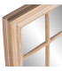 Grand miroir classique bois de paulownia et blanc cérusé 68x4x128cm