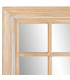 Grand miroir classique bois de paulownia et blanc cérusé 68x4x128cm