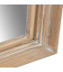 Grand miroir classique bois de paulownia et blanc cérusé 97x4x127cm