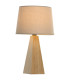 Lampe à poser en bambou et abat-jour lin 30x30x51cm