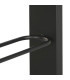 Porte bouteilles mural en métal noir 8 bouteilles 42x6x120cm