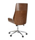 Wallnut and grey tissue Chair Vintage 60x65.5x118cm