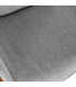 Wallnut and grey tissue Chair Vintage 60x65.5x118cm
