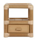 Bedside Table 2 Drawers mangowood 40x32x46.5cm