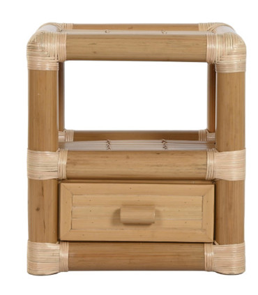 Bedside Table 2 Drawers mangowood 40x32x46.5cm