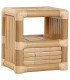 Bedside Table 2 Drawers mangowood 40x32x46.5cm
