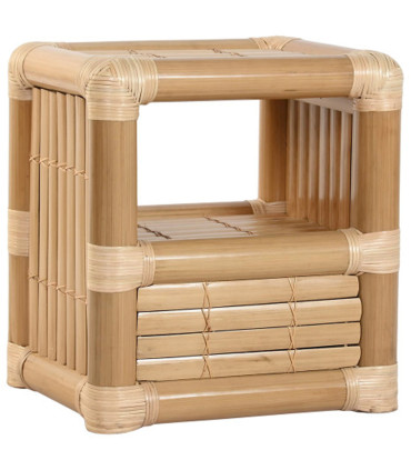 Bedside Table 2 Drawers mangowood 40x32x46.5cm