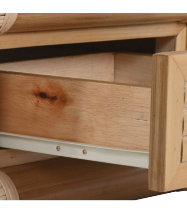 Bedside Table 2 Drawers mangowood 40x32x46.5cm