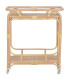 Desserte de cuisine sur roulettes en rotin 76x43x85.5cm