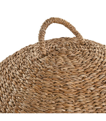 Panier niche pour petit chien ou chat en seagrass tressé 49x49x47cm