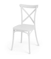 Chair white plastic 46x44x82.5cm
