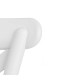 Chaise en plastique blanc bistrot empilable 46x44x82.5cm