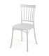 Chair white plastic 45x42x81.5cm