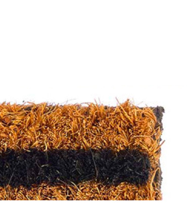 Paillasson coco marron et noir 60x40x1cm