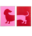 Set of 2 wall frames 50x70cm