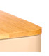 Boîte de rangement pour capsules de café en métal beige 14x14x16.5cm