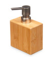 Distributeur de savon en bambou 5.5x9.5x15cm