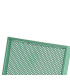 Set table + 2 chaises de jardin pliable en métal vert 60x60x70.5cm