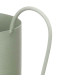 Vase acier double anse vert pastel 14x22x32cm