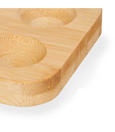 Organiseur pour 12 oeufs en bambou 30x11x1.5cm