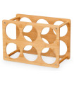 Bottles Holder Bamboo 6 Bottles 24x35x4cm