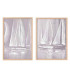 Set de 2 cadres décoratifs voiliers 50x70cm