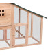 Poulailler 2 poules bois avec pondoir 162x58x111cm