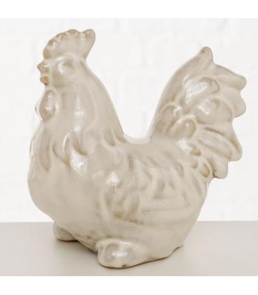 Statuette décorative en porcelaine poule 14.5x8.5x14cm