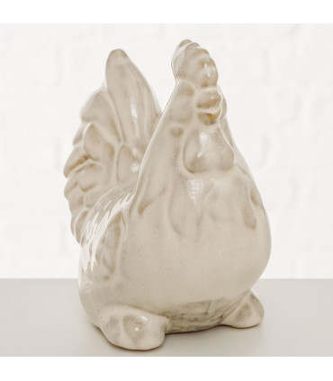 Decorative statue chicken 28x15x36cm