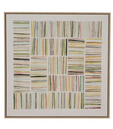 Tableau abstrait sur toile 60x60x4cm
