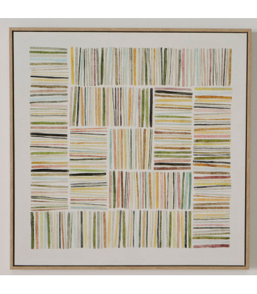Tableau abstrait sur toile 60x60x4cm
