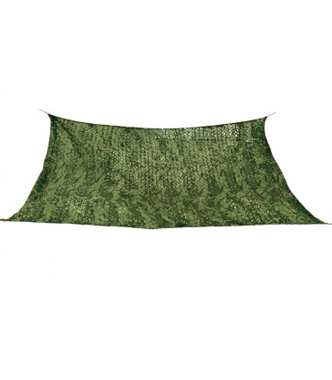 Voile ombrage camouflage rectangulaire vert 200x300cm