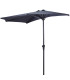 Beige Half Umbrella Aluminium