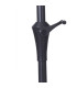 Demi parasol ouverture manivelle gris anthracite diamètre 270cm