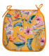 Set de 3 coussins de chaise motifs fleuris 38x38cm