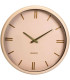 Horloge murale ronde beige rosé et doré 38x38cm