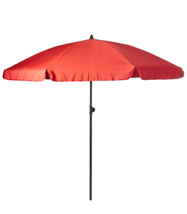 Parasol inclinable rouge diamètre 200cm