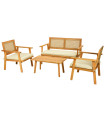 Garden Lounge acacia wood