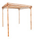 Pergola bambou 170x170x220cm