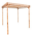 Pergola bambou 170x170x220cm