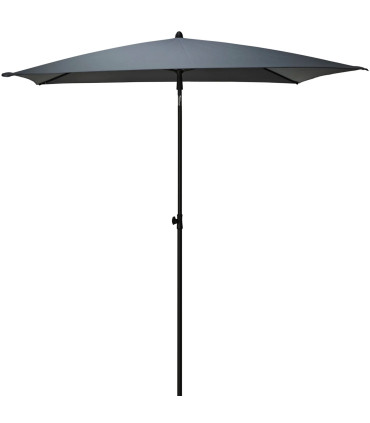 Parasol rectangulaire gris 125x200cm