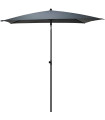 Grey Umbrella rectangular 125x200cm
