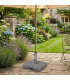 Pied de parasol en granit gris 20kg
