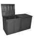 Garden storage box grey XXL 750L 155x66x80cm
