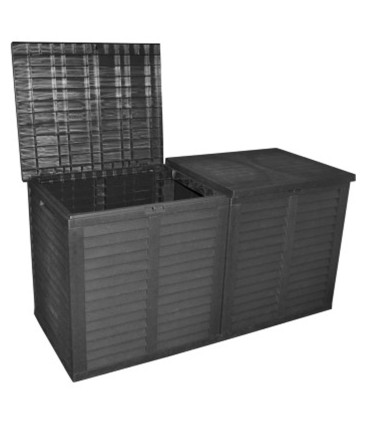 Garden storage box grey XXL 750L 155x66x80cm