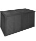 Coffre de jardin gris foncé XXL 750L 155x66x80cm